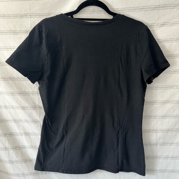 XL Simply Styled women’s black scoop neck t-shirt - Picture 5 of 9